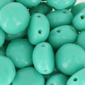 Candy Beads 2-hole 8mm Green Turquoise x20