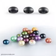 Candy Beads 2-hole 8mm Green Turquoise x20