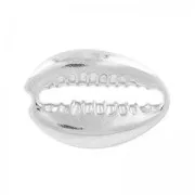 Shell spacer 19x13 mm in 925 Sterling Silver x1
