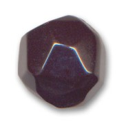 Faceted round bead 20mm Jet|raw }}
