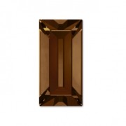 Cabochons baguettes PureCrystal 4501 4x2mm Smoked Topaz x8