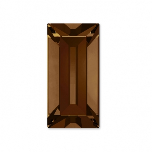Cabochons baguettes PureCrystal 4501 4x2mm Smoked Topaz x8