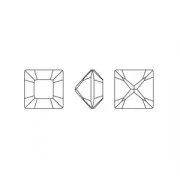 Square Cabochons PureCrystal 4428 2mm Light Rose x10