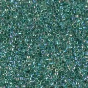 Miyuki Delica 11/0 DB0060 - Lime Lined Crystal AB