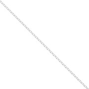 Cable chain Oval links Chain 1.65mm 925 Sterling Silver x1m