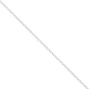 Cable chain Oval links Chain 1.65mm 925 Sterling Silver x1m