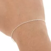 Cable chain Oval links Chain 1.65mm 925 Sterling Silver x1m