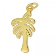 Palmi charm 23mm in 925 Silver golden x1