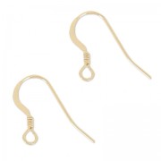 Gold filled 14mm Earwires x2|raw }}