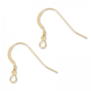 Gold filled 19mm Earwires x2
