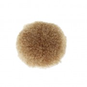 Round synthetic  pompom 2 cm Dark Beige x1