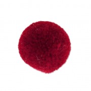 Round synthetic pompom 2 cm Bordeaux x1|raw }}