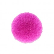 Round synthetic pompom 2 cm Fuchsia x1
