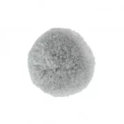 Round synthetic pompom 2 cm Grey x1