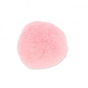 Round synthetic pompom 2 cm Light Rose x1