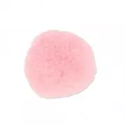 Round synthetic pompom 2 cm Light Rose x1