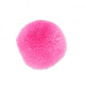 Round synthetic pompom 2 cm Pink x1|raw }}