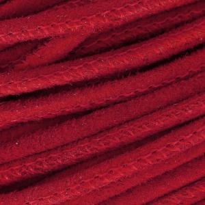 Leather effet daim with topstitching 3mm Siam x30cm