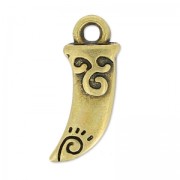 Tooth charm 12x6 mm bronze x1|raw }}