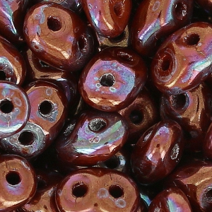 SuperDuo 2.5x5mm Opaque Chocolate Nebula x10g