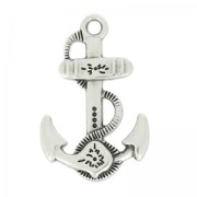 Pendentif anchor decorated 28 mm Antique Silver Plating x1|raw }}