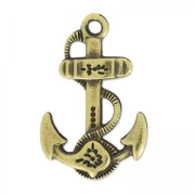 Pendentif anchor decorated 28 mm bronze x1|raw }}