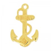Pendentif anchor decorated 28 mm fine Gold plated x1|raw }}