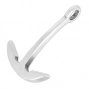 Hook and eye clasp anchor 37mm Antique Silver Plating x1|raw }}