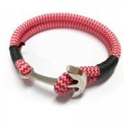 Hook and eye clasp anchor 37mm Antique Silver Plating x1