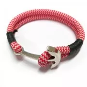 Hook and eye clasp anchor 37mm Antique Silver Plating x1