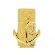 Slider bead décor ancre for cordons 3mm fine Gold plated x1|raw }}