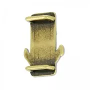 Slider bead décor ancre for cordons 3mm bronze tone x1