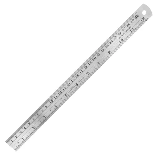 Metal graduated ruler 30cm