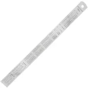 Metal graduated ruler 30cm