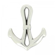 Intercalaire ancre 23x19mm Antique Silver Plating x1|raw }}