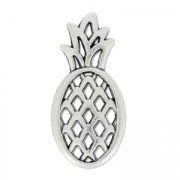 Intercalaire pineapple 25x12mm Antique Silver Plating x1|raw }}