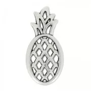 Intercalaire pineapple 25x12mm Antique Silver Plating x1