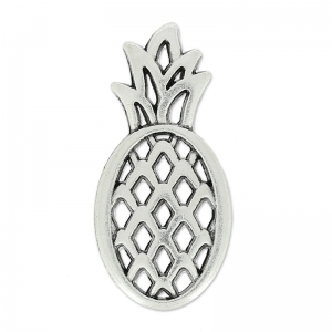 Intercalaire pineapple 25x12mm Antique Silver Plating x1