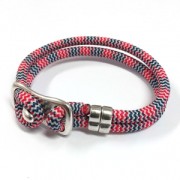 Double slider bead for 5mm cord 13x8 mm Antique Silver Plating x1