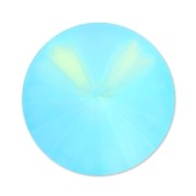 PureCrystal 1122 Rivoli Round Stone 14mm Light Turquoise Custom Pastel x1