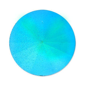 PureCrystal 1122 Rivoli Round Stone 14mm Emerald Custom Pastel x1
