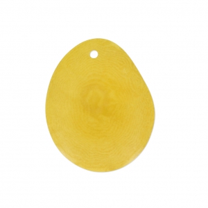 Fine Tagua slice 25-35 mm yellow x1