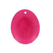 Fine Tagua slice 25-35 mm Fuchsia x1|raw }}