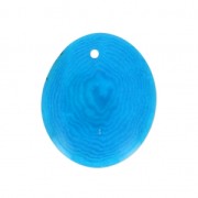 Fine Tagua slice 25-35 mm Turquoise x1|raw }}