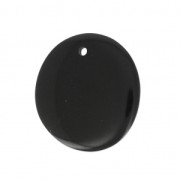 Fine Tagua slice 25-35 mm black x1