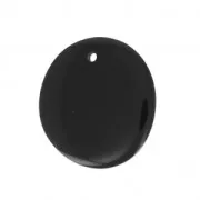 Fine Tagua slice 25-35 mm black x1