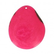 Fine Tagua slice 35-45 mm Fuchsia x1|raw }}
