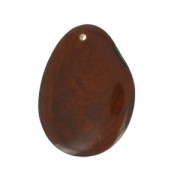 Thin slice of Tagua 35-45 mm Brown x1