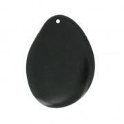 Thin slice of Tagua 35-45 mm Black x1|raw }}