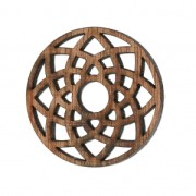 Dreamcatcher pendant 40mm wood Brown x1|raw }}